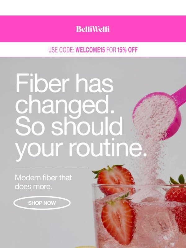 Not all fiber is created equal. email from BelliWelli