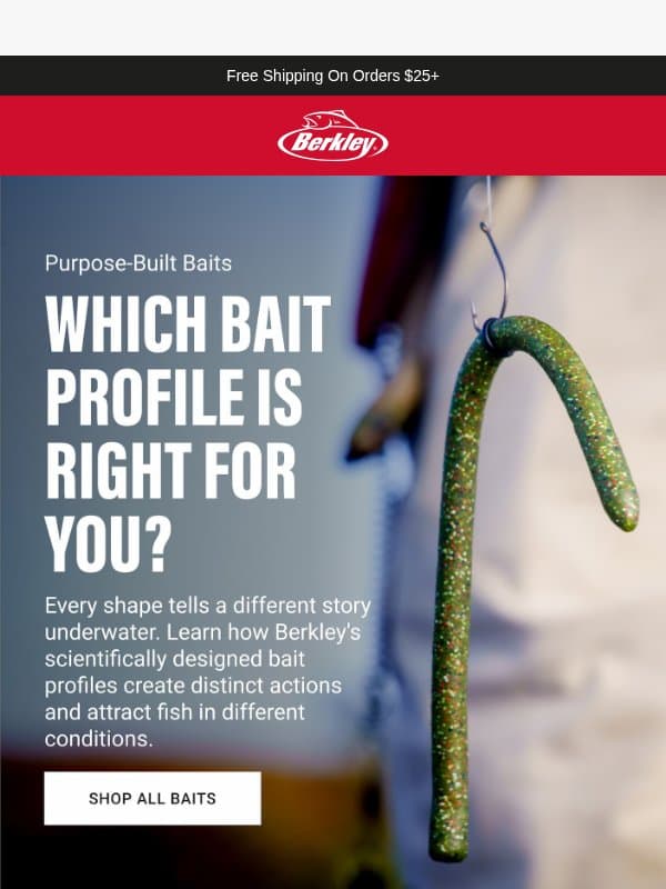Which Bait Profile Is Right For You? 🪱 email from Berkley Fishing