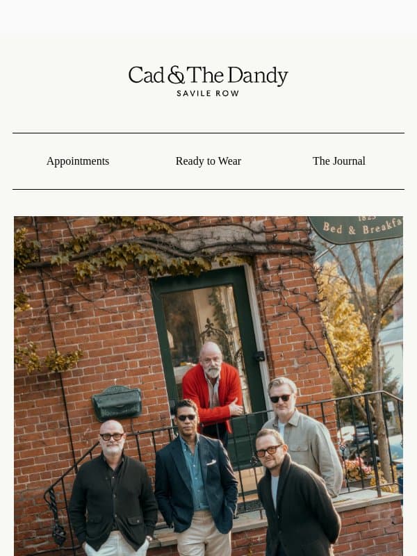 You're Invited: AW26 In Store Event email from Bespoke Atelier (example: Cad & The Dandy)