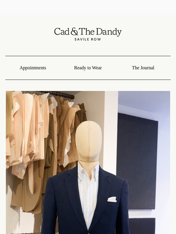 From The Workbench: 5 Bespoke Commissions email from Bespoke Atelier (example: Cad & The Dandy)