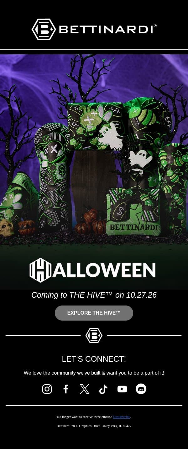 Ready to Enter The Haunted Country Club? 👻 email from Bettinardi Golf screenshot