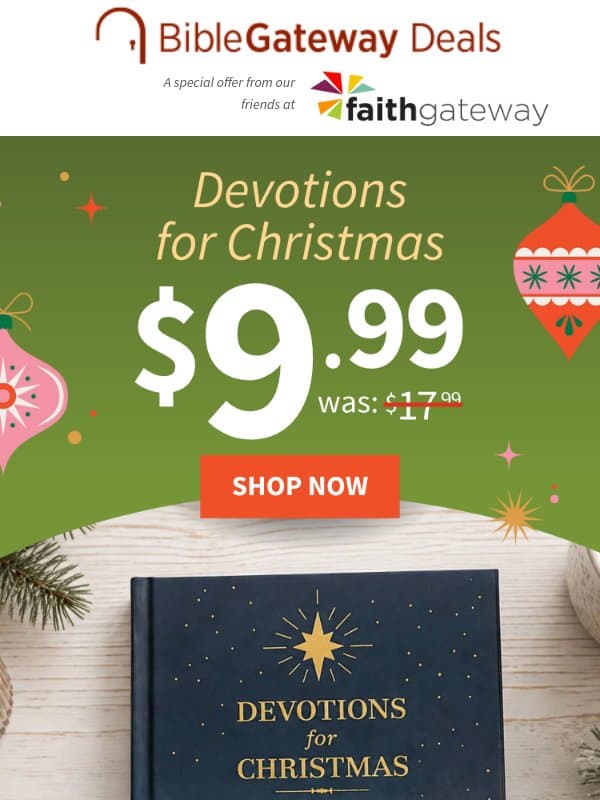 NEW for 2026! ✨ Devotions for Christmas 🎄 email from Bible Gateway