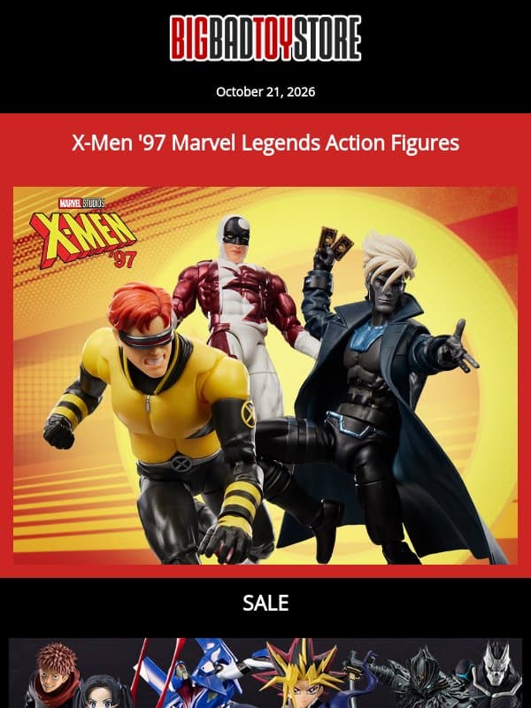 BBTS News — X-Men, Anime sale, Street Fighter, Gundam, The Ring & More! email from BigBadToyStore
