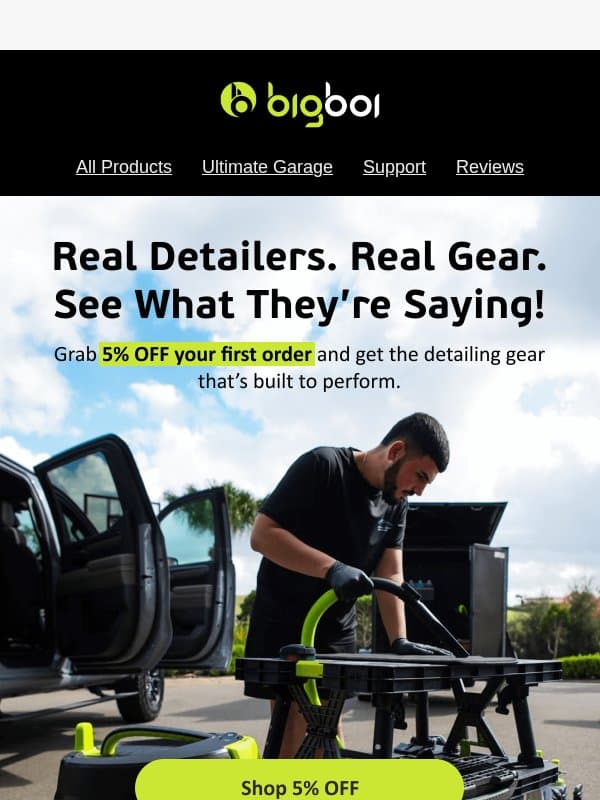 💬 Don’t Just Take Our Word for It email from bigboi Car Care