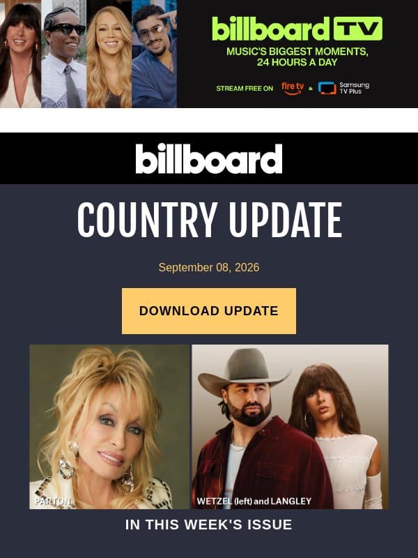 ‘9 To 5’ Still Works For Dolly Parton email from Billboard