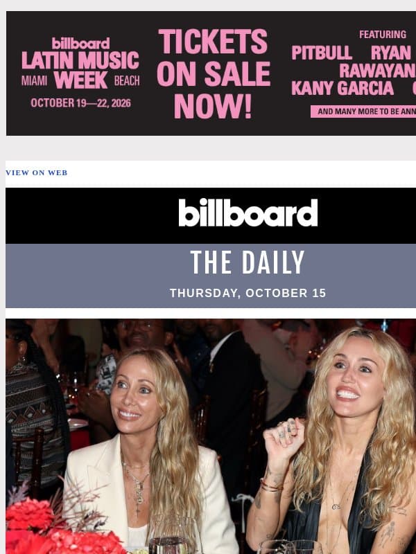 Miley Cyrus Takes Us Inside Her Philanthropic Focus: 'There Is Much More to Do' email from Billboard