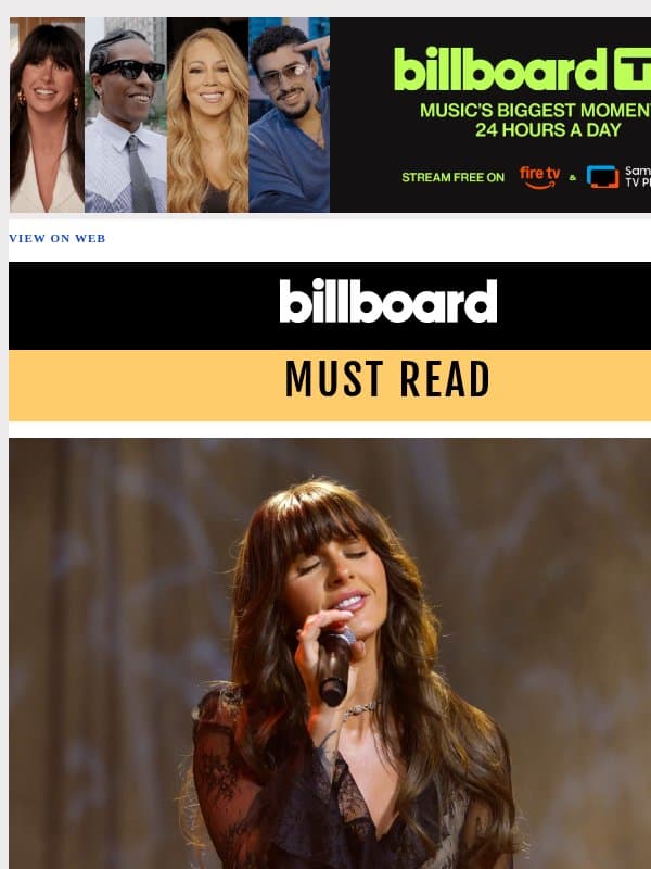 Record Label Market Share Q3 2026: See Who Came Out on Top email from Billboard