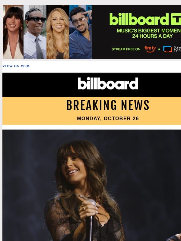 Ella Langley’s ‘Choosin’ Texas’ Rebounds for Record-Extending 25th Week at No. 1 on Hot 100 email from Billboard