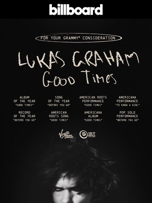 Lukas Graham - For Your GRAMMY Consideration email from Billboard