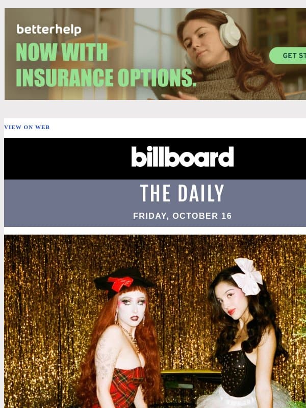Olivia Rodrigo feat. Chappell Roan, Tate McRae, Zach Bryan & Angèle: New Music Friday Guide email from Billboard