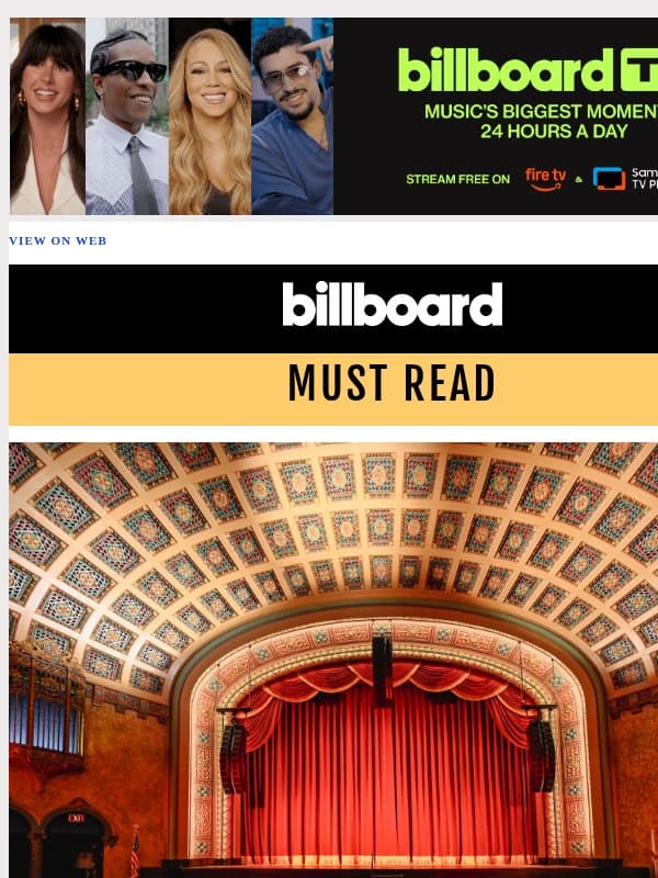 Indie Venue of the Month: The (Haunted?) Florida Theatre in Jacksonville email from Billboard
