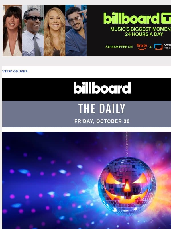 The 25 Biggest Halloween Songs of All Time on the Hot 100 email from Billboard