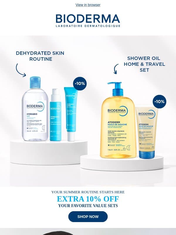 YOUR SUMMER ROUTINE STARTS HERE! email from Bioderma