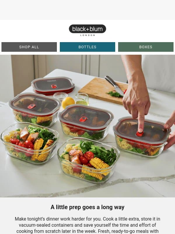 The secret to easier lunches email from Black+Blum