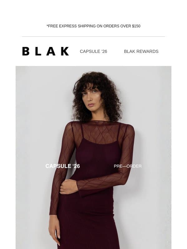 Discover Pre-Order Favourites β¨ email from Blak