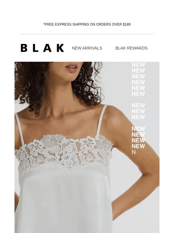Fresh New Styles In Black & White π email from Blak