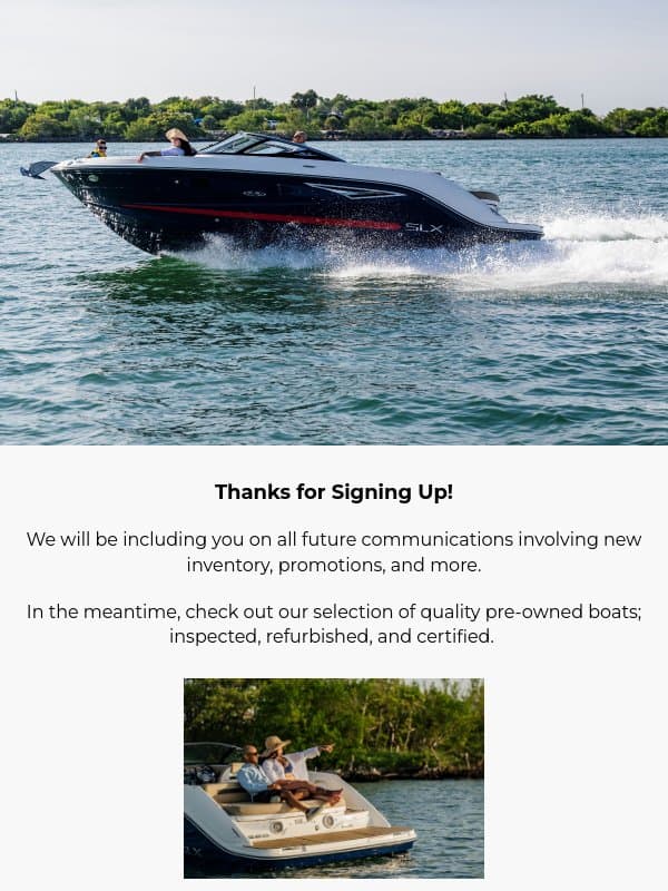 You're in! email from Boateka