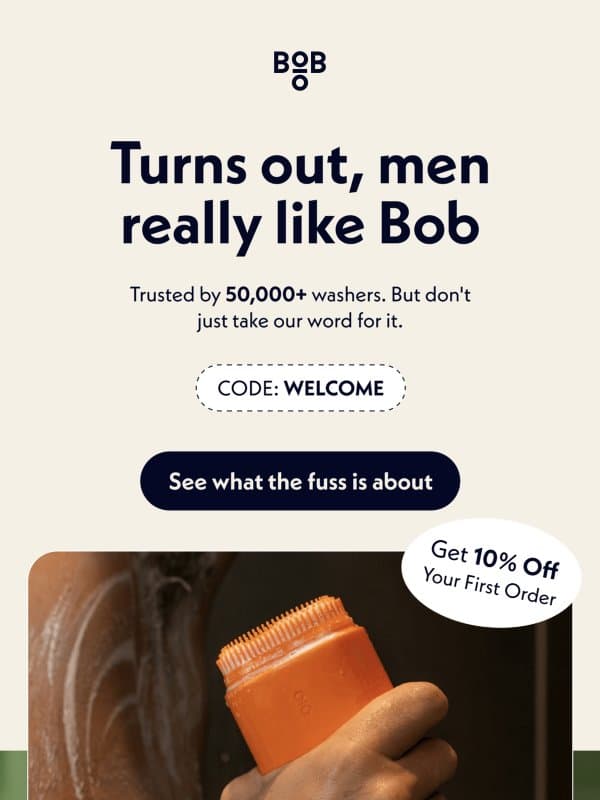 Men really like Bob email from Bob