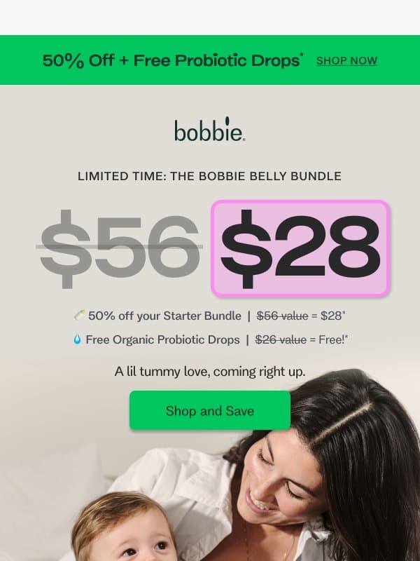 Don’t let this free gift *drip* away. email from Bobbie