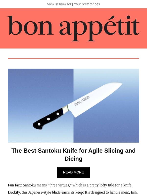 We tested 30+ santoku knives—these ones made the cut email from Bon Appétit