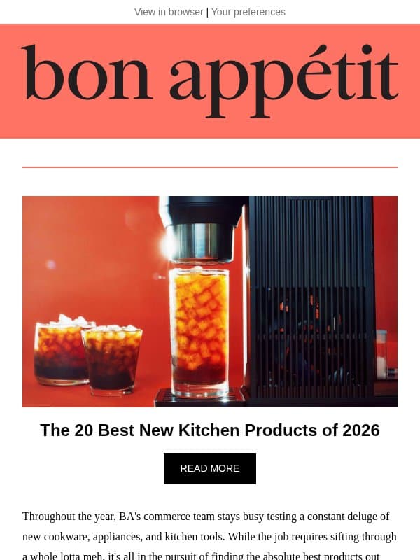 2026's Gear of the Year is here email from Bon Appétit