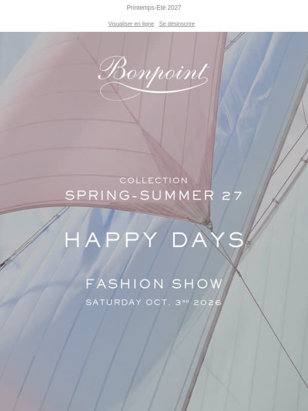 LE DEFILE BONPOINT🍒 email from Bonpoint