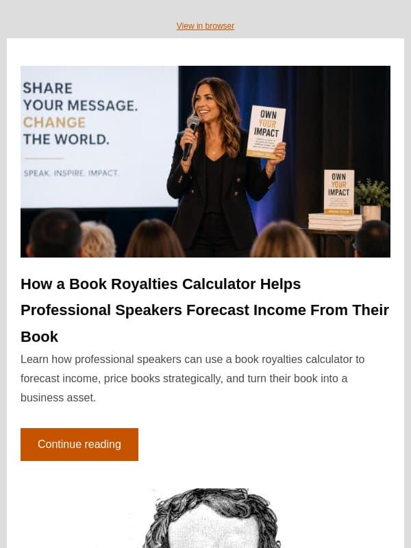 Forecast your book income with a royalty calculator email from BookBaby