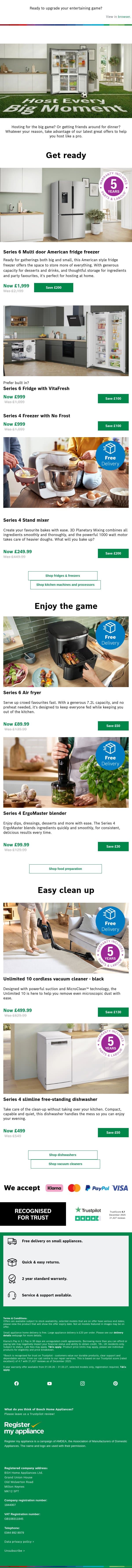 ⚽ Host every big moment email from Bosch UK screenshot