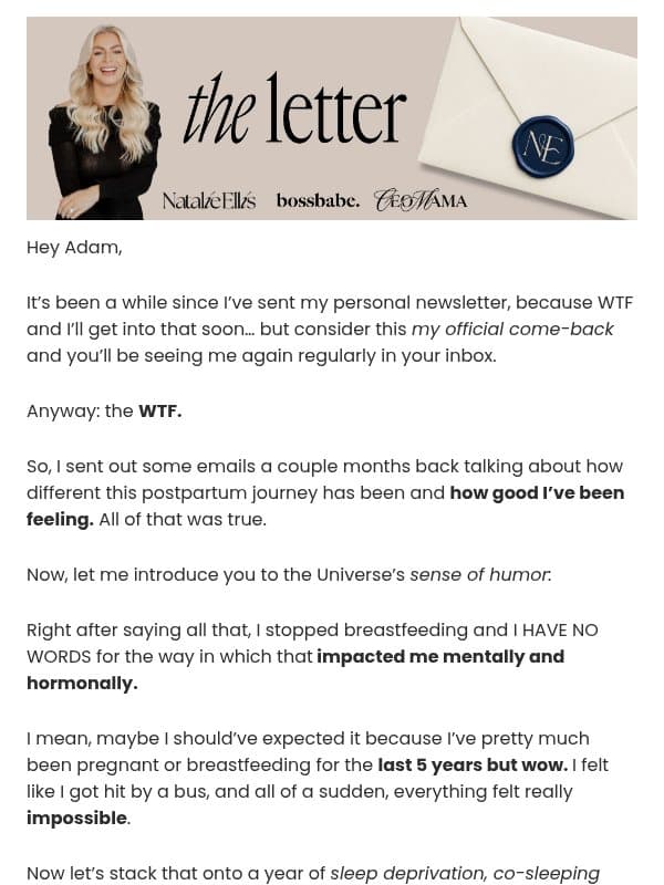 wtf email from BossBabe
