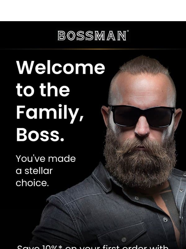 You're In, Boss! email from Bossman