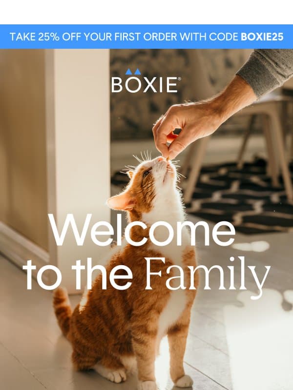 Welcome to the Boxie family ^^ email from Boxiecat