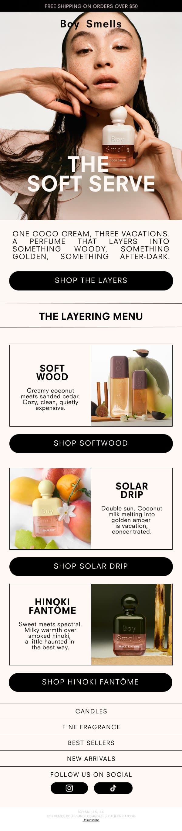 The Soft Serve 🍦 🪵 ☀️ email from Boy Smells screenshot