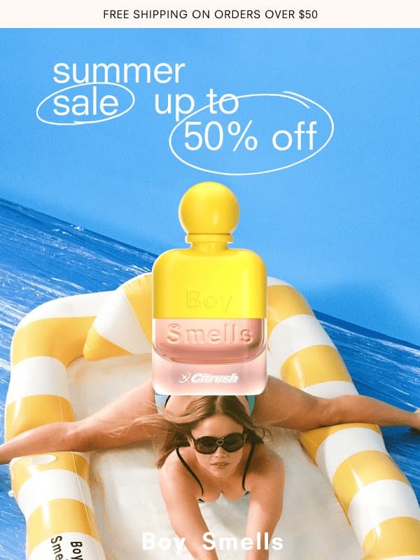 CITRUSH SALE?! Is it still Pride? email from Boy Smells