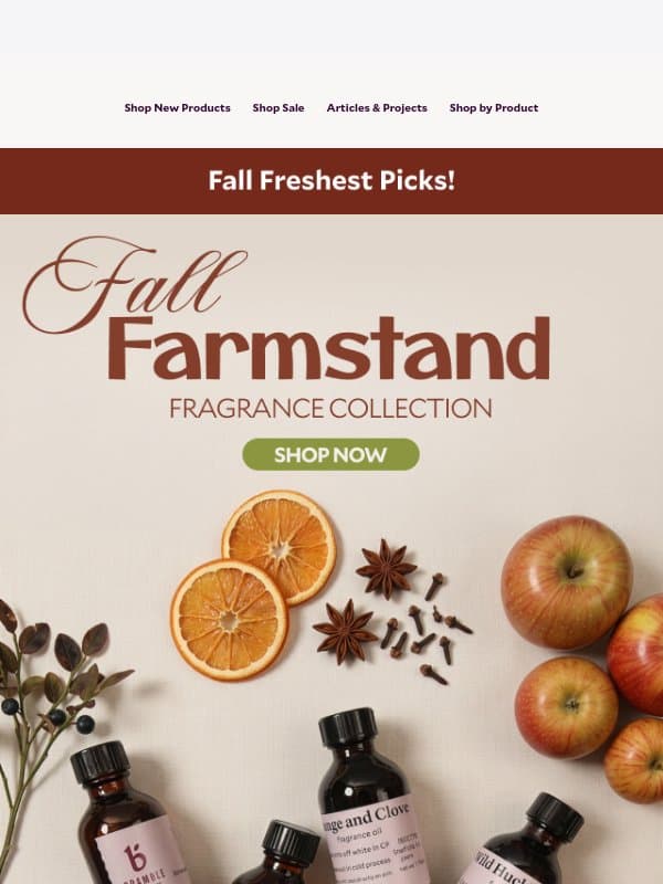 Have You Seen Fall Farmstand Yet? π email from Bramble Berry