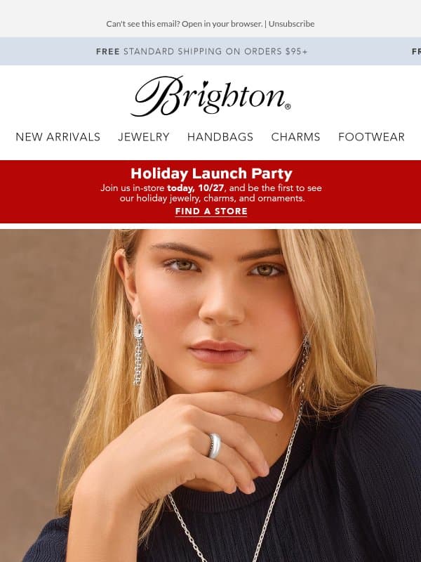 Holiday is Here email from Brighton Collectibles