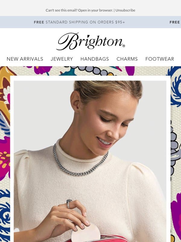 Our Free Gift for the Holidays email from Brighton Collectibles