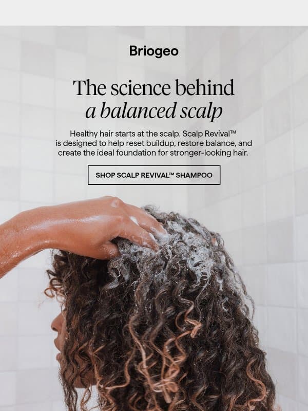 Detox your scalp for summer☀️ email from Briogeo