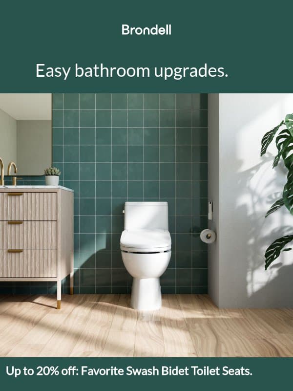 Up to 20% off Coit Smart Toilet & more! email from Brondell