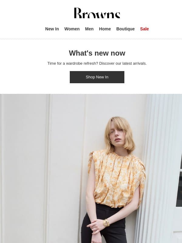 Ready for new? email from Browns Fashion
