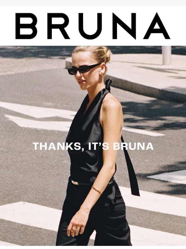 This look is everything email from Brunathelabel