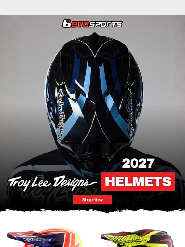 Troy Lee Designs 2027 Helmets Make a Statement email from BTO Sports