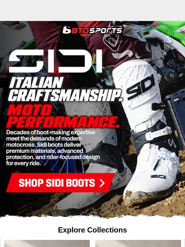 Sidi Boots | Step Into Italian Performance email from BTO Sports