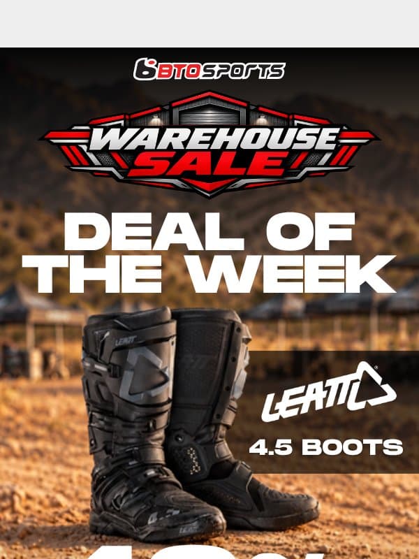 NEW Price Slash | Leatt 4.5 Boots 43% OFF email from BTO Sports