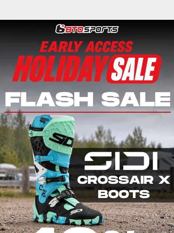 FLASH SALE | Sidi Crossair X Boots 40% OFF email from BTO Sports