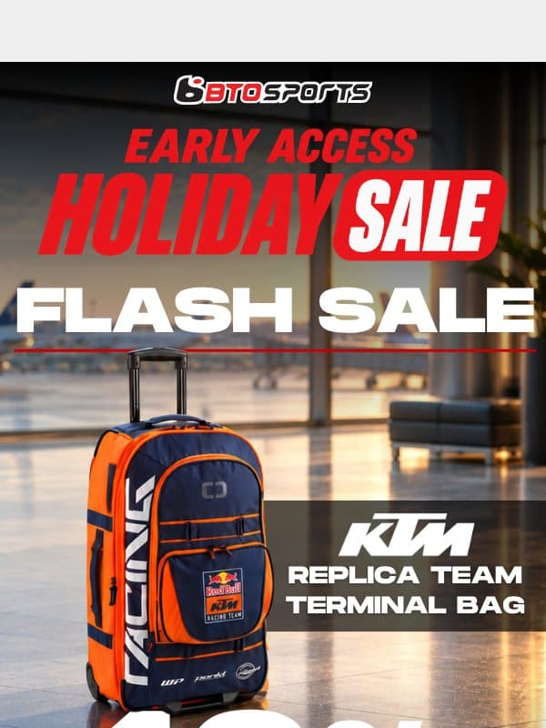 FLASH SALE | KTM Team Terminal Bag 40% OFF email from BTO Sports