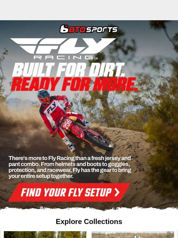 Fly Racing Has Your Next Setup Covered email from BTO Sports
