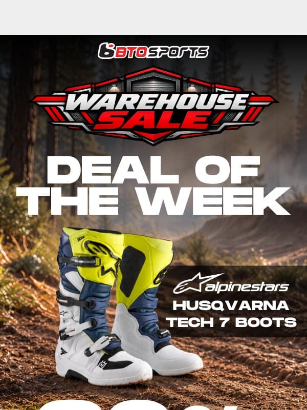 NEW Price Slash | Alpinestars Husqvarna Tech 7 Boots email from BTO Sports