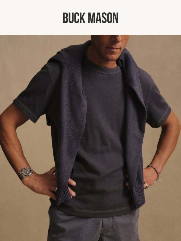 Deck Shorts are Back email from Buck Mason