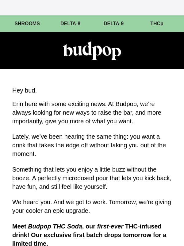 🥤The drink you've been asking us for is HERE email from Budpop