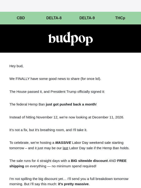 π₯³ It happened!!! email from Budpop